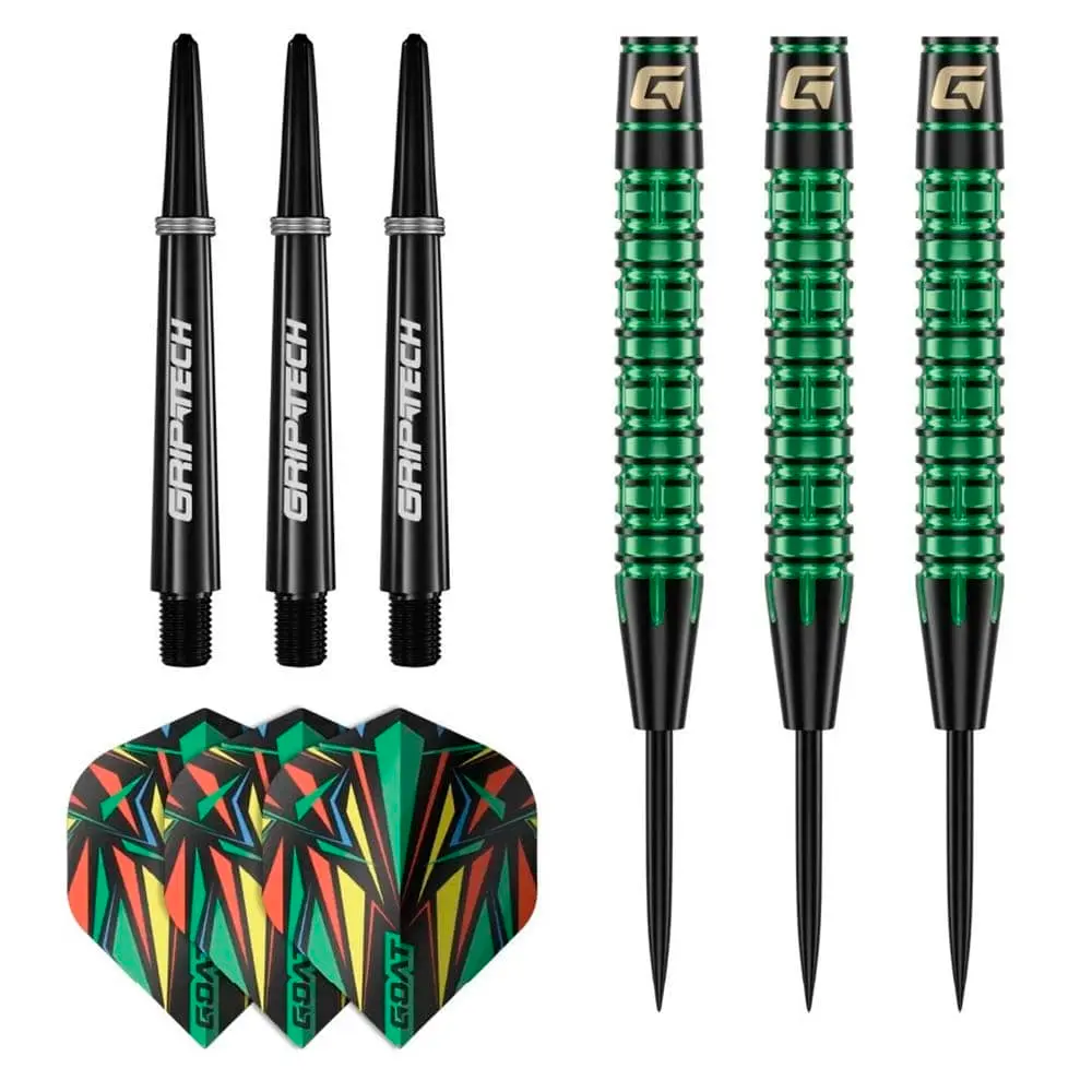 Dardos GOAT Athlete Green Steel Latón 10g vista 5