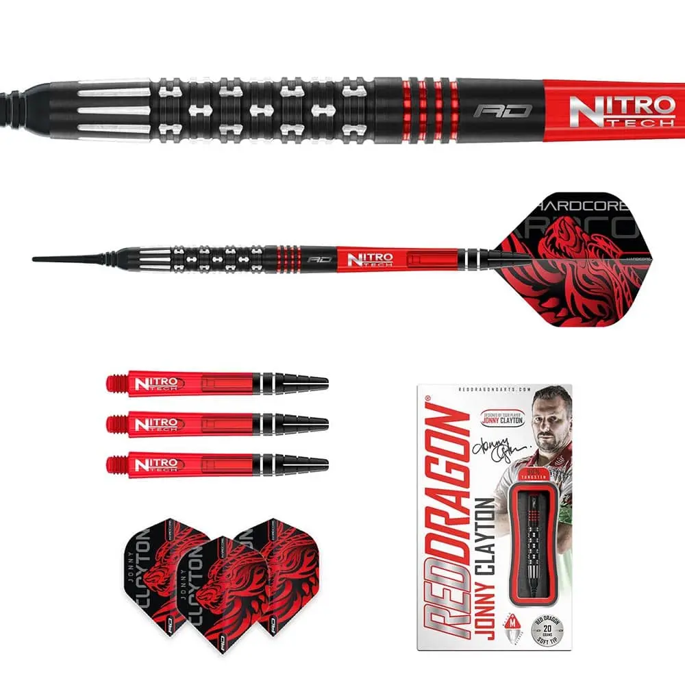 Dardos Red Dragon Jonny Clayton Premier League 90% Tungsteno 20g Profesionales vista 5