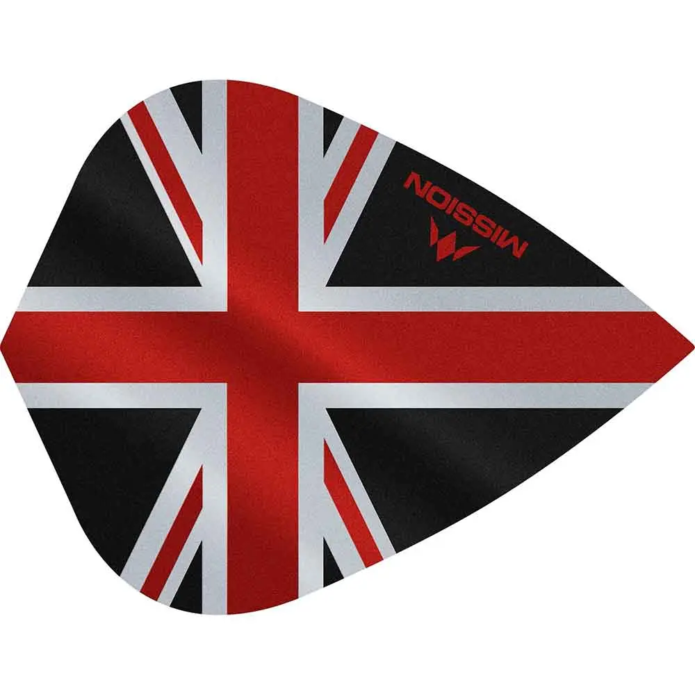 Plumas Mission Darts Kite Alliance Union Jack Negro RojoF3090 vista 3