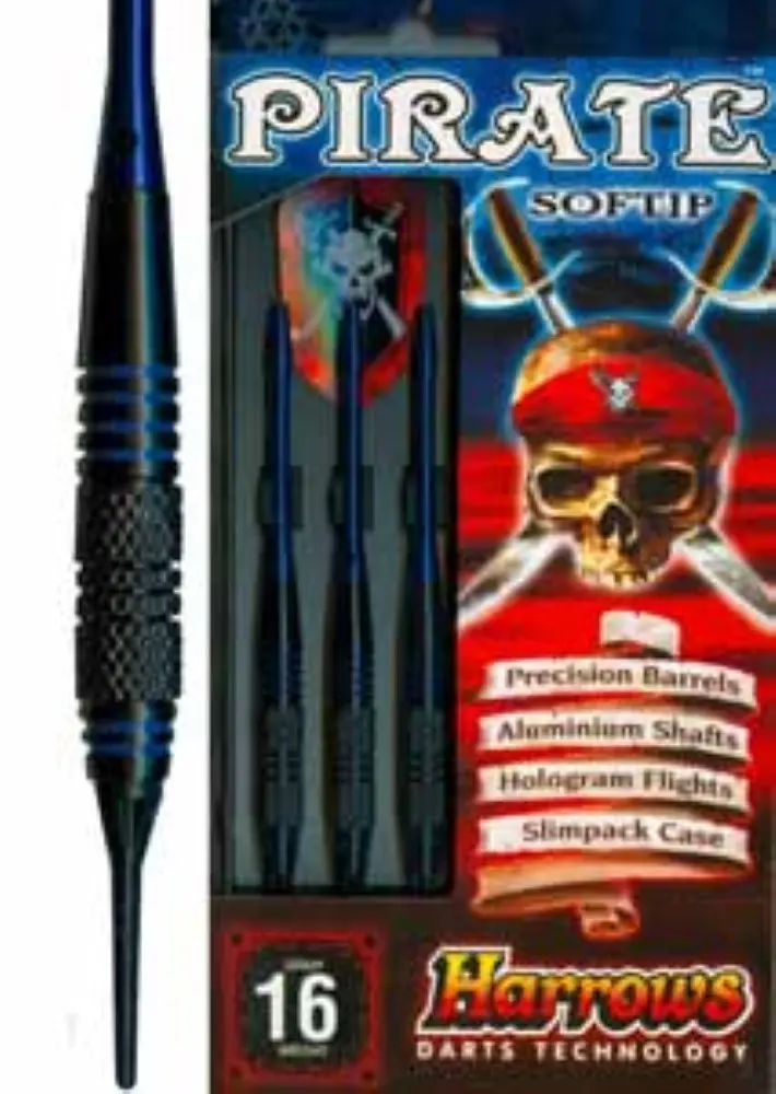 Dardos Harrows Pirate Blue Latón 18g Iniciación vista 2
