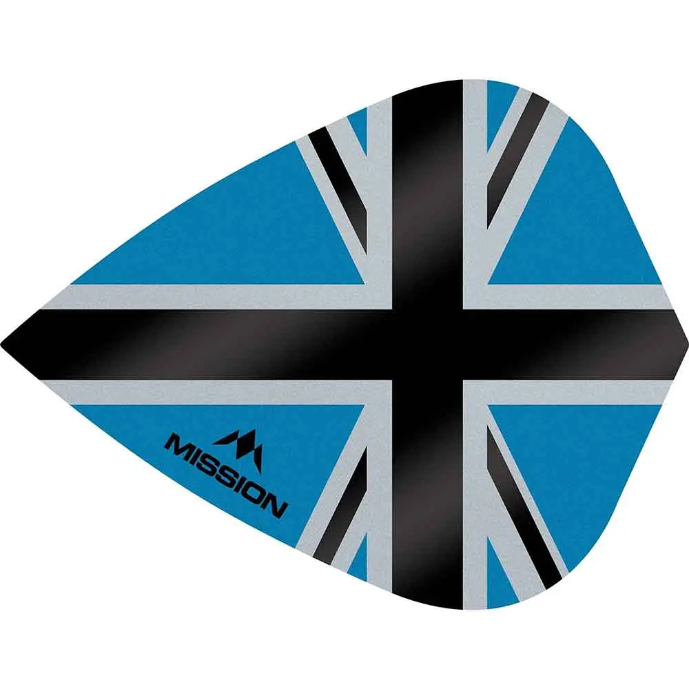 Plumas Mission Darts Kite Alliance-X Union Jack Negro AzulF3112 vista 3