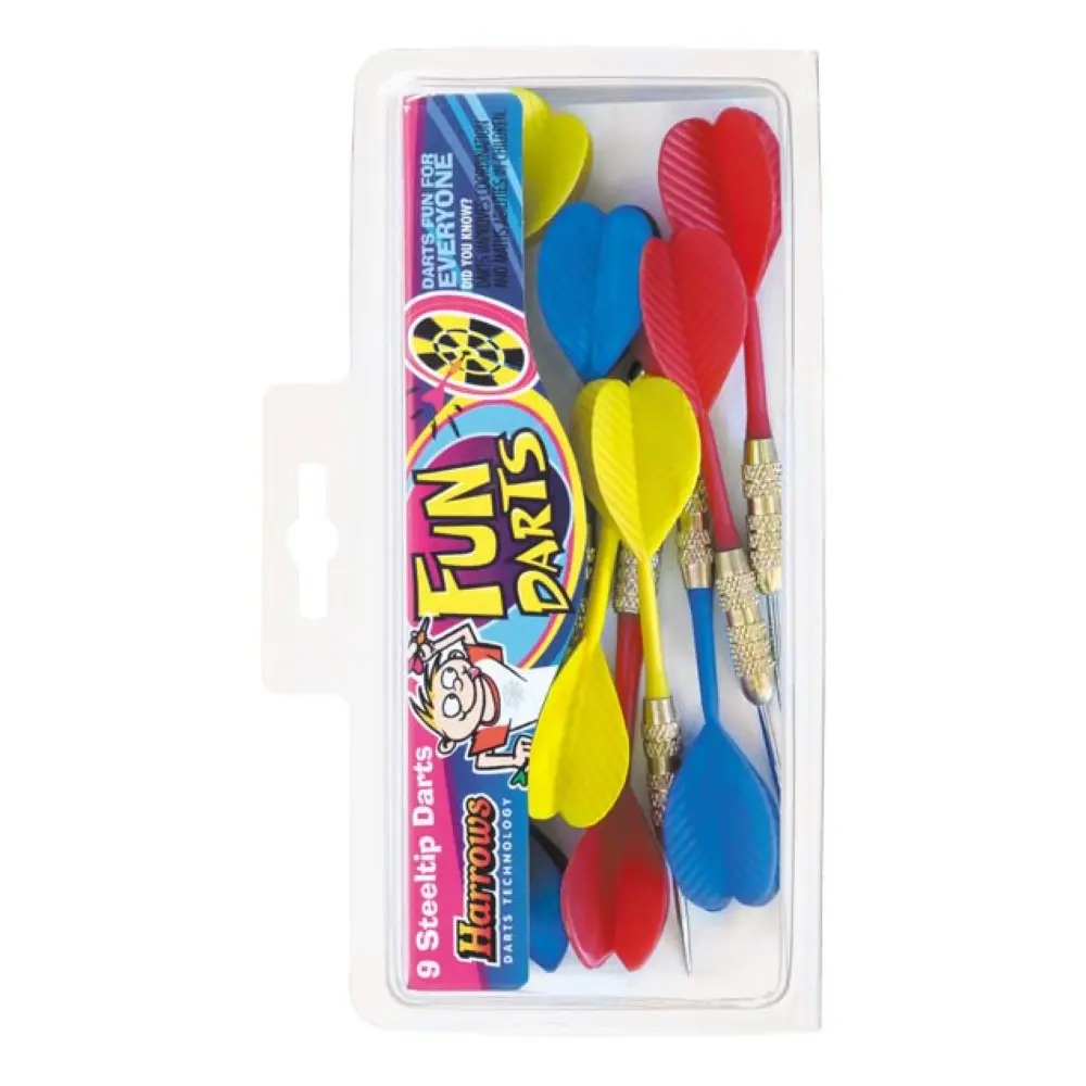 Pack Dardos Harrows Fun Darts Laton 2ba 4mm Steel Tip Set 9 Unid. vista 2