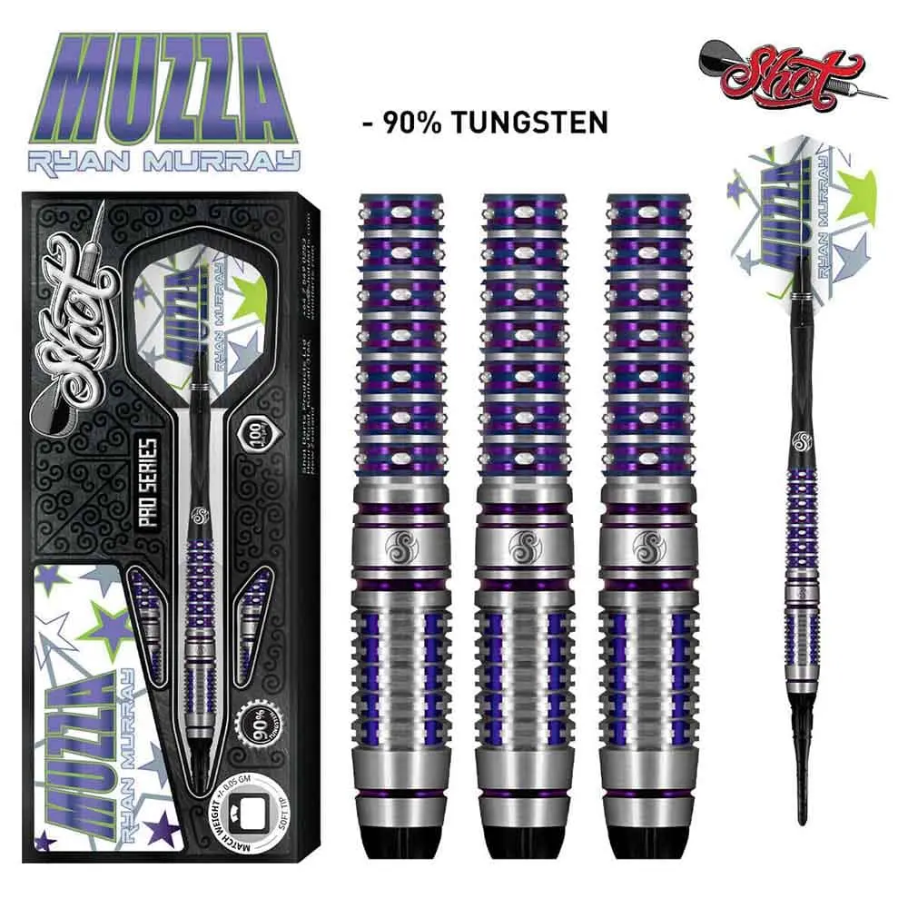 Dardos Shot Muzza Ryan Murray SH- 90% Tungsteno 18g Profesionales vista 2