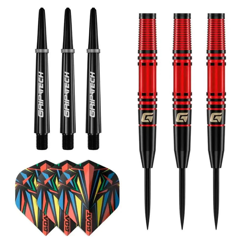 Dardos GOAT Athlete Red Steel Latón 11g vista 5