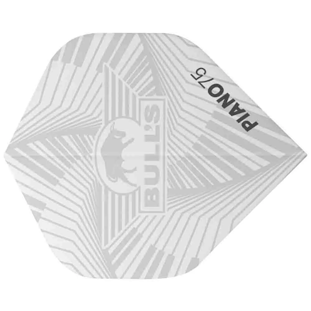 Plumas Bulls Darts Piano 75 No2 Standard BlancoBU-50988 vista 2