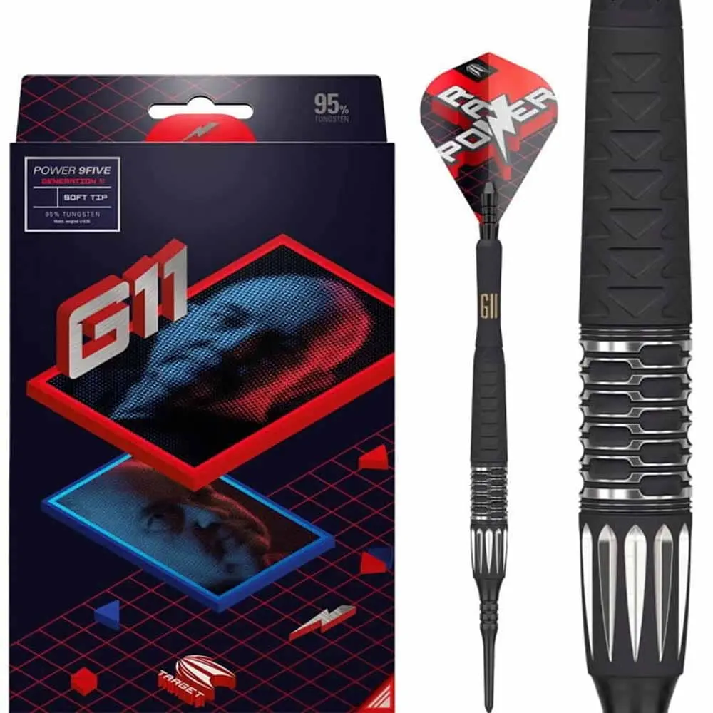 Dardos Target Darts Phil Taylor Gen11 Swiss 95% Tungsteno 18g Profesionales vista 2