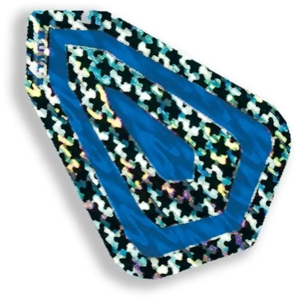 Plumas Bull's Darts Diamond Fantail Plata Azul vista 2