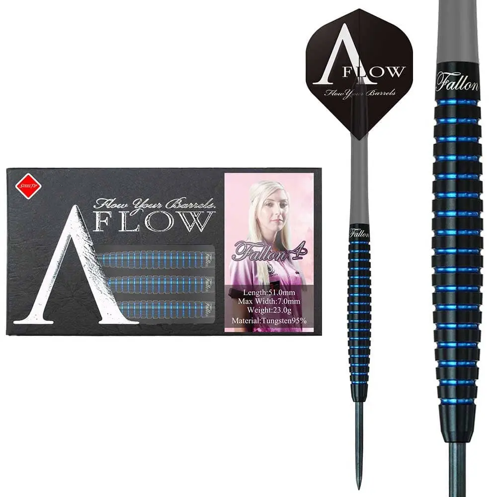 Dardos Dynasty Darts A-Flow Black Line Fallon Type X 4 MG 95% 23gr vista 2