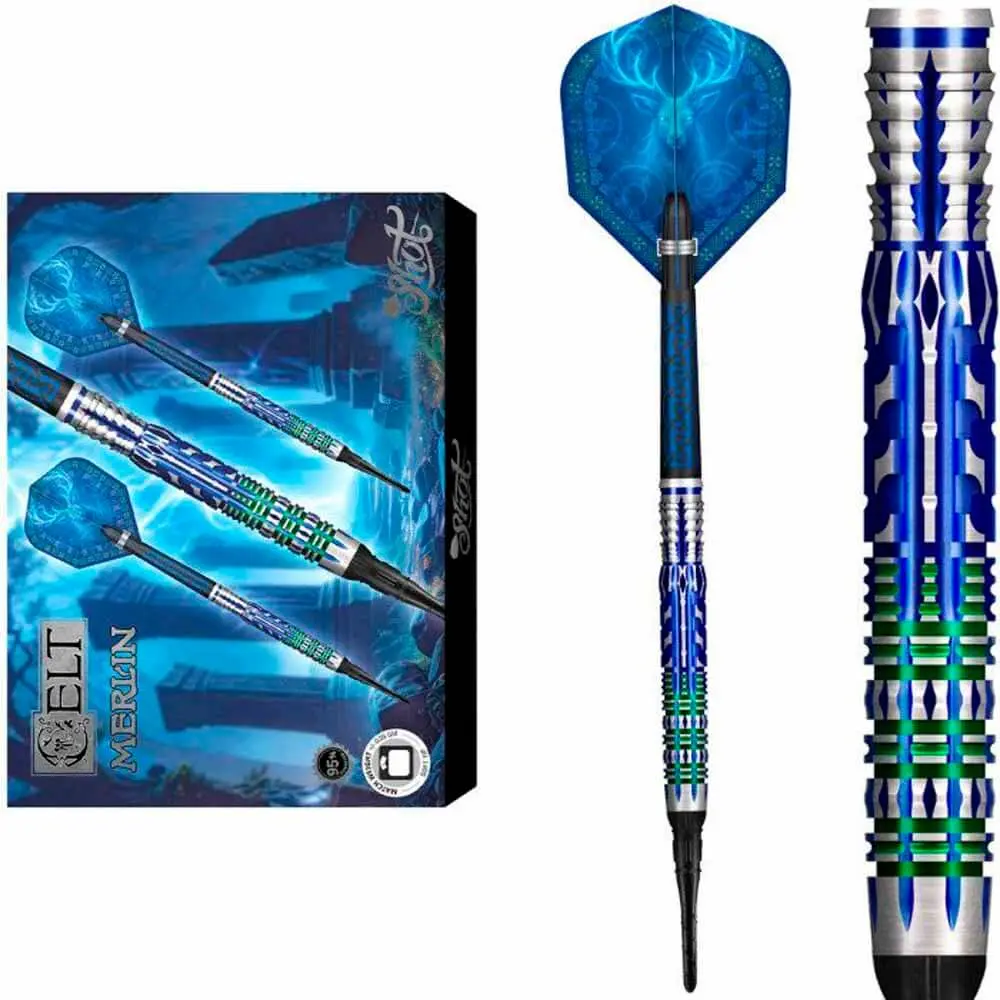 Dardos Shot Celt Merlin P.Plastico SH-C 95% Tungsteno 20g Profesionales vista 4