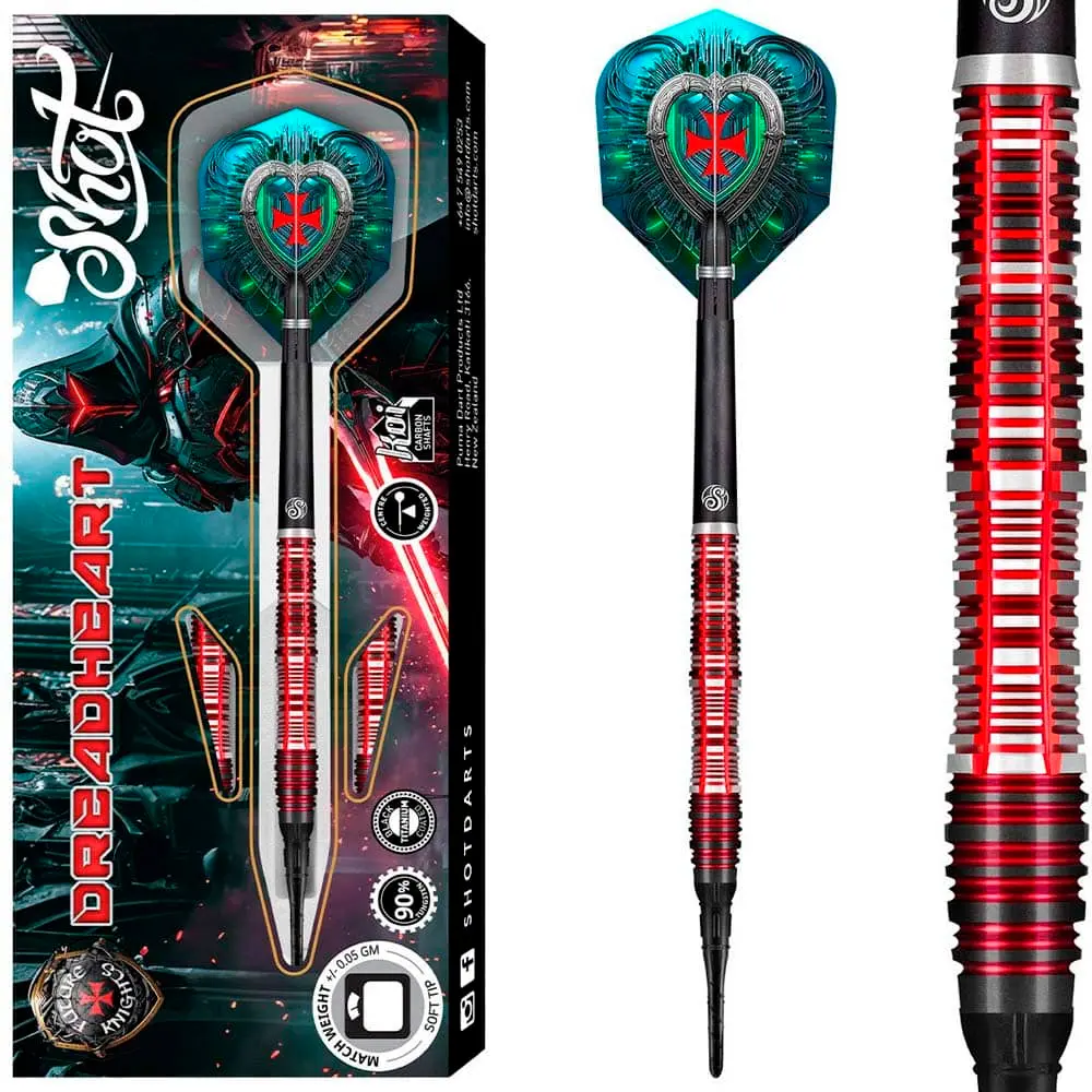 Dardos Shot Future Knights Dreadheart SH- 90% Tungsteno 20g Profesionales vista 5