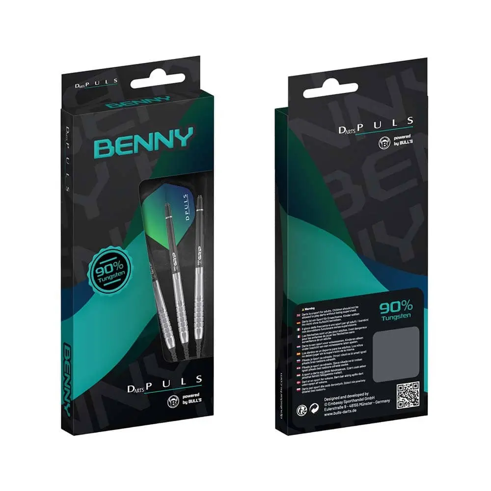 Dardos Bulls DE DPuls Benny 90% Tungsteno 20g Profesionales vista 4