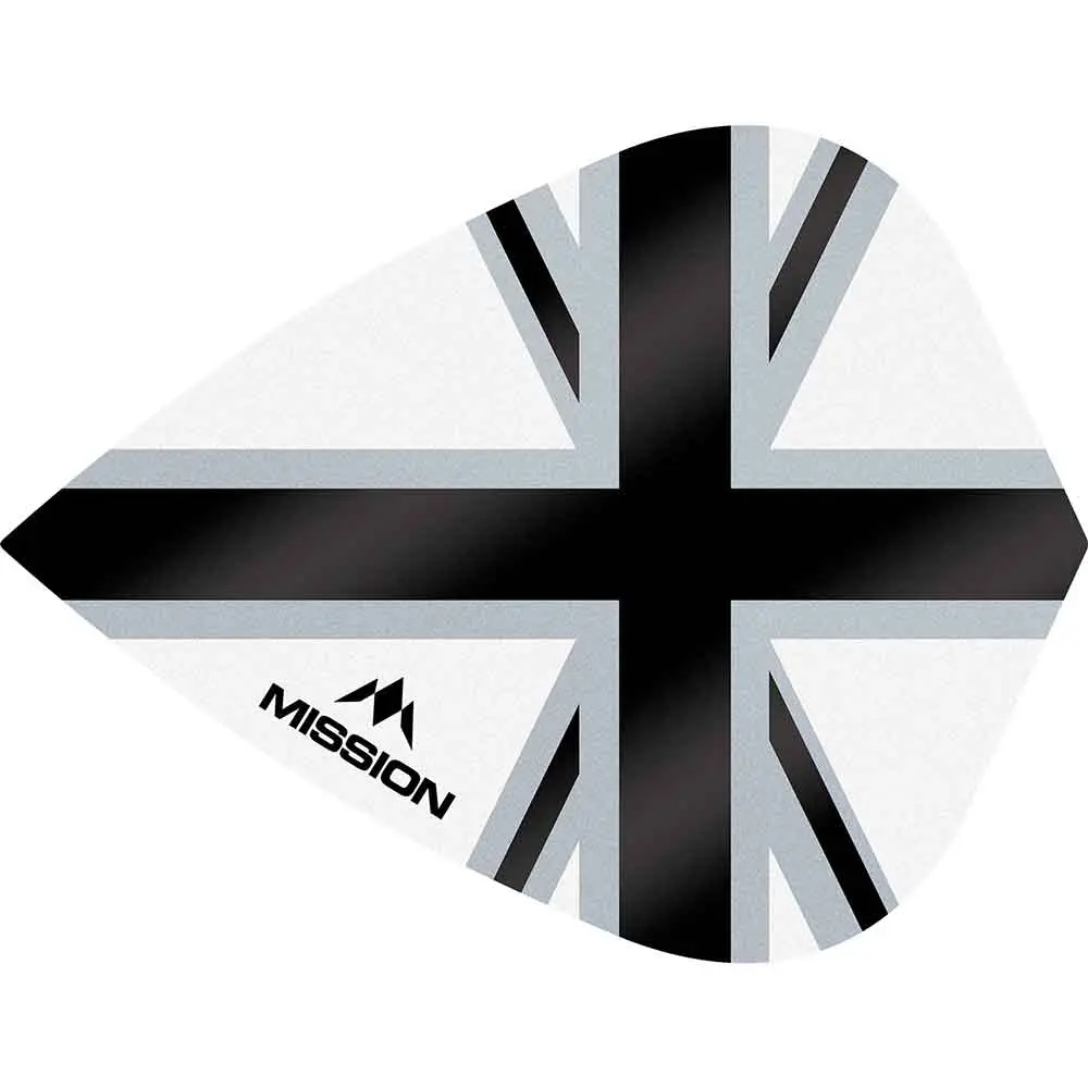 Plumas Mission Darts Kite Alliance-X Union Jack Negro BlancoF3118 vista 2