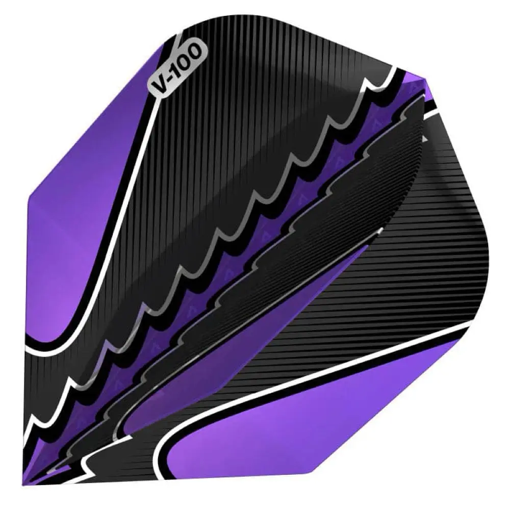 Pluma Dardos Viper Flights Black Flux Standard Purple30-1822