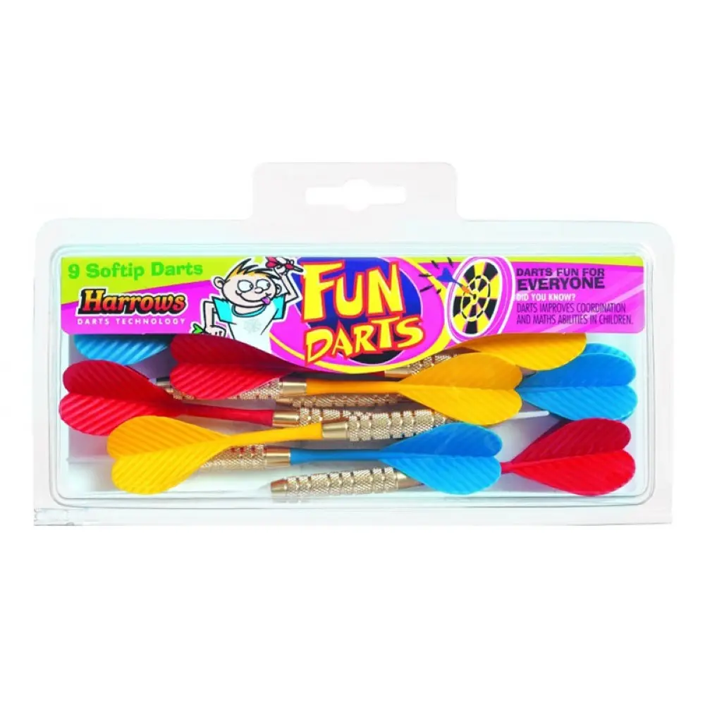 Pack Dardos Harrows Fun Darts 2ba 4mm Set Latón 14g Iniciación