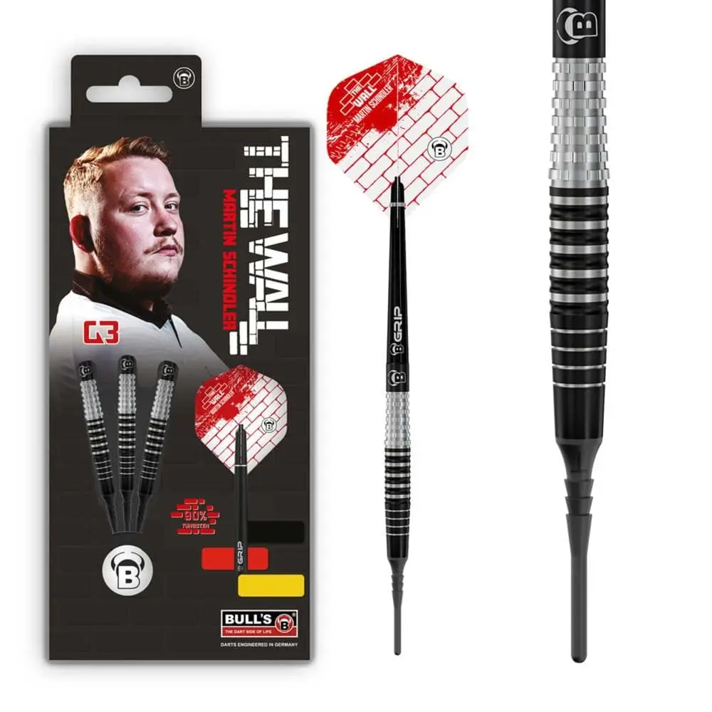 Dardos Bulls DE Martin Schindler G3 90% Tungsteno 20g Profesionales vista 2
