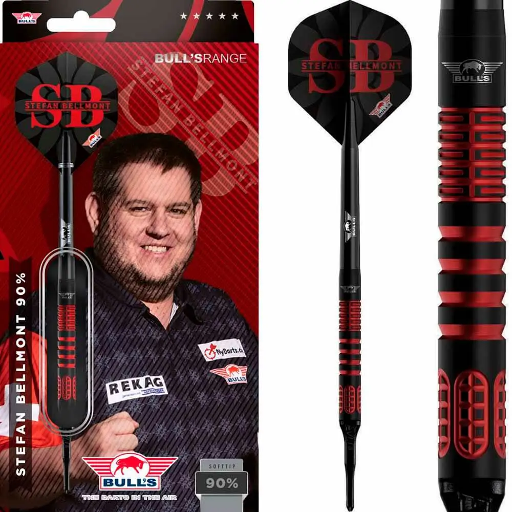 Dardos Bulls Darts Stefan Bellmont P.Plastico 90% Tungsteno 20g Profesionales vista 4