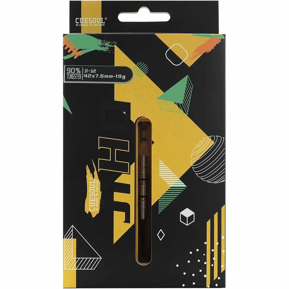 Dardos Cuesoul Jiho S8 Steel tip 90% Tungsteno 19g Profesionales vista 4