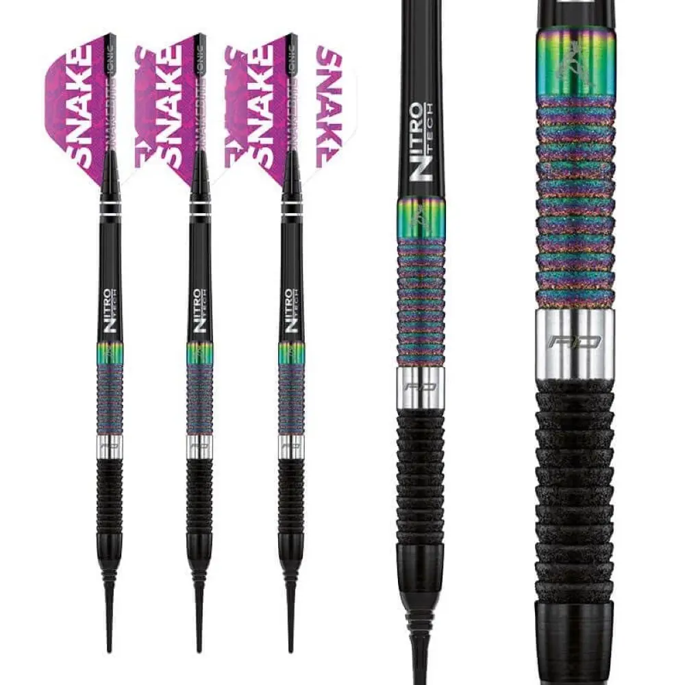 Dardos Red Dragon Peter Wright Snakebite World Champion Diamond Fusion 90% Tungsteno 20g Profesionales vista 4