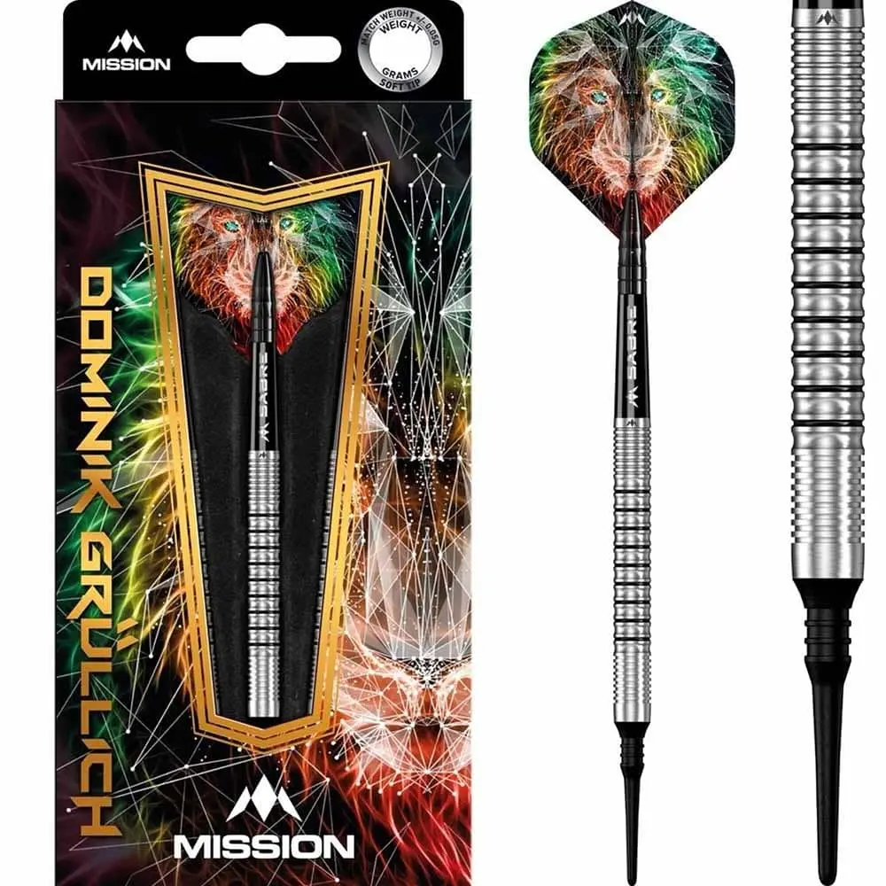 Dardos Mission Dominik Grullich Black Rings 95% Tungsteno 18g Profesionales vista 4