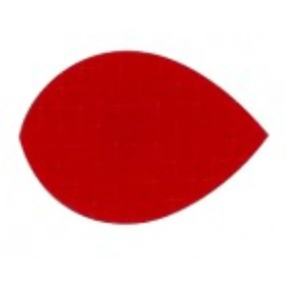 Plumas Tela Oval Roja vista 3