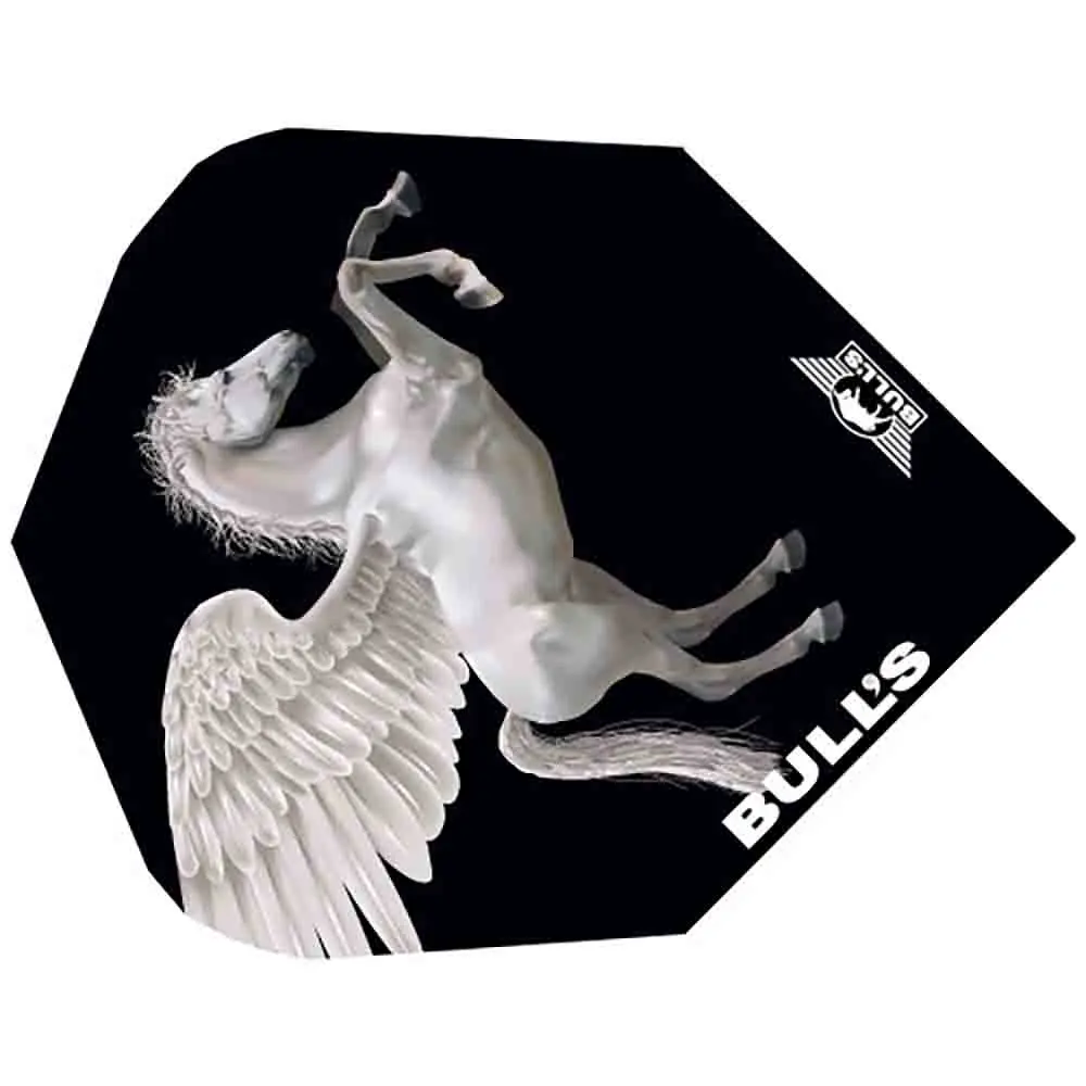 Plumas Bulls Darts Powerflite No6 Pegasus White50767 vista 3