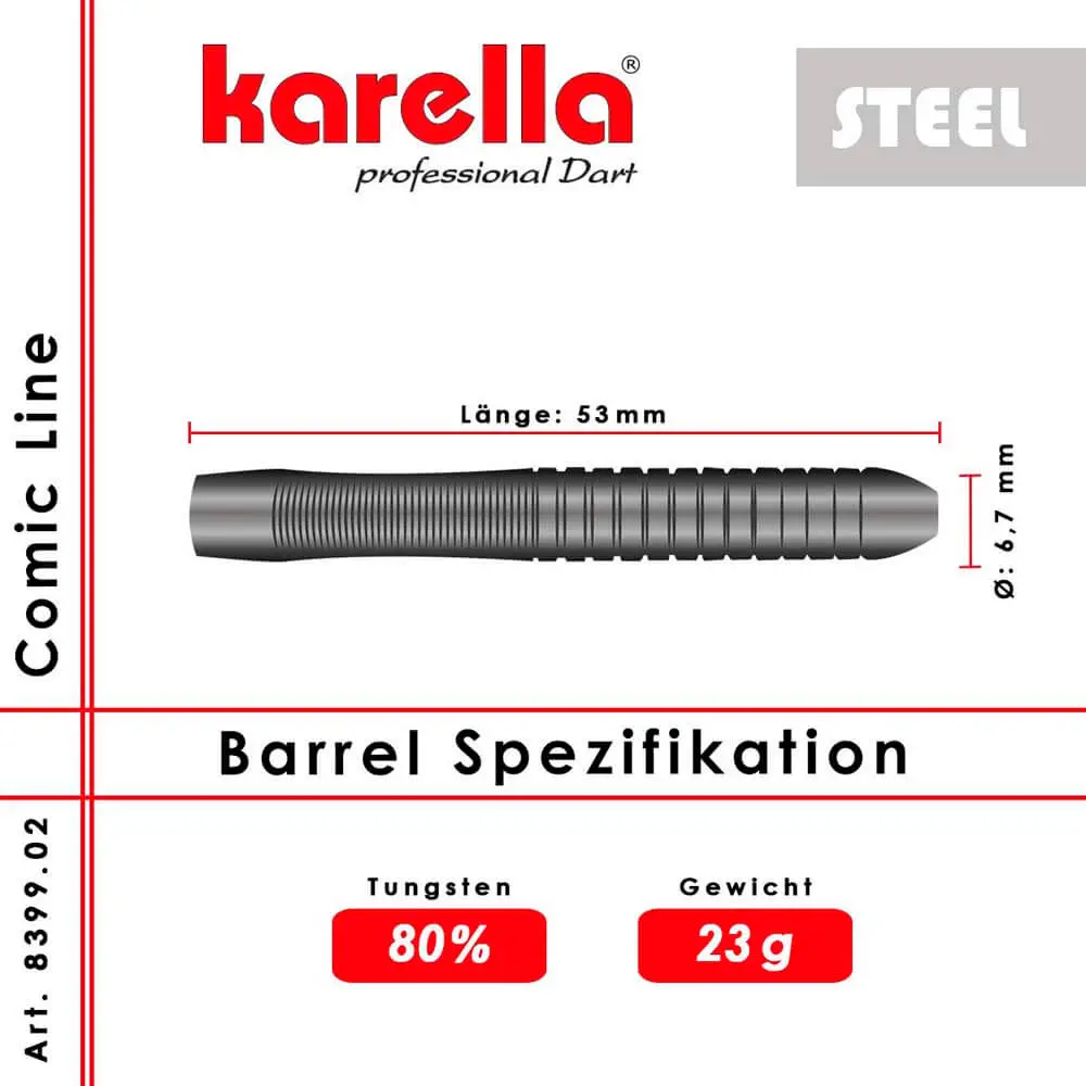 Dardos Karella Línea Comic CL-2 Steel 23gr8399.02 vista 6