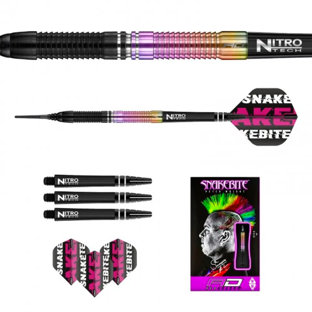 Dardos Red Dragon Peter Wright Snakebite WC RD 90% Tungsteno 20g Profesionales vista 5