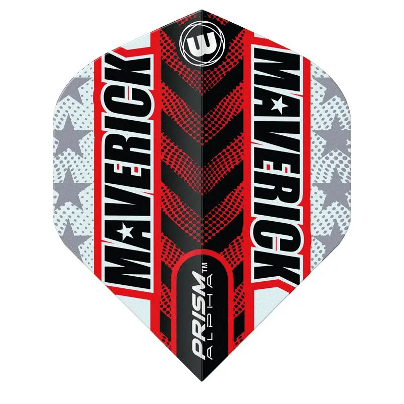 Plumas Winmau Darts Standard Prism Alpha Maverick Grey Red6915.197