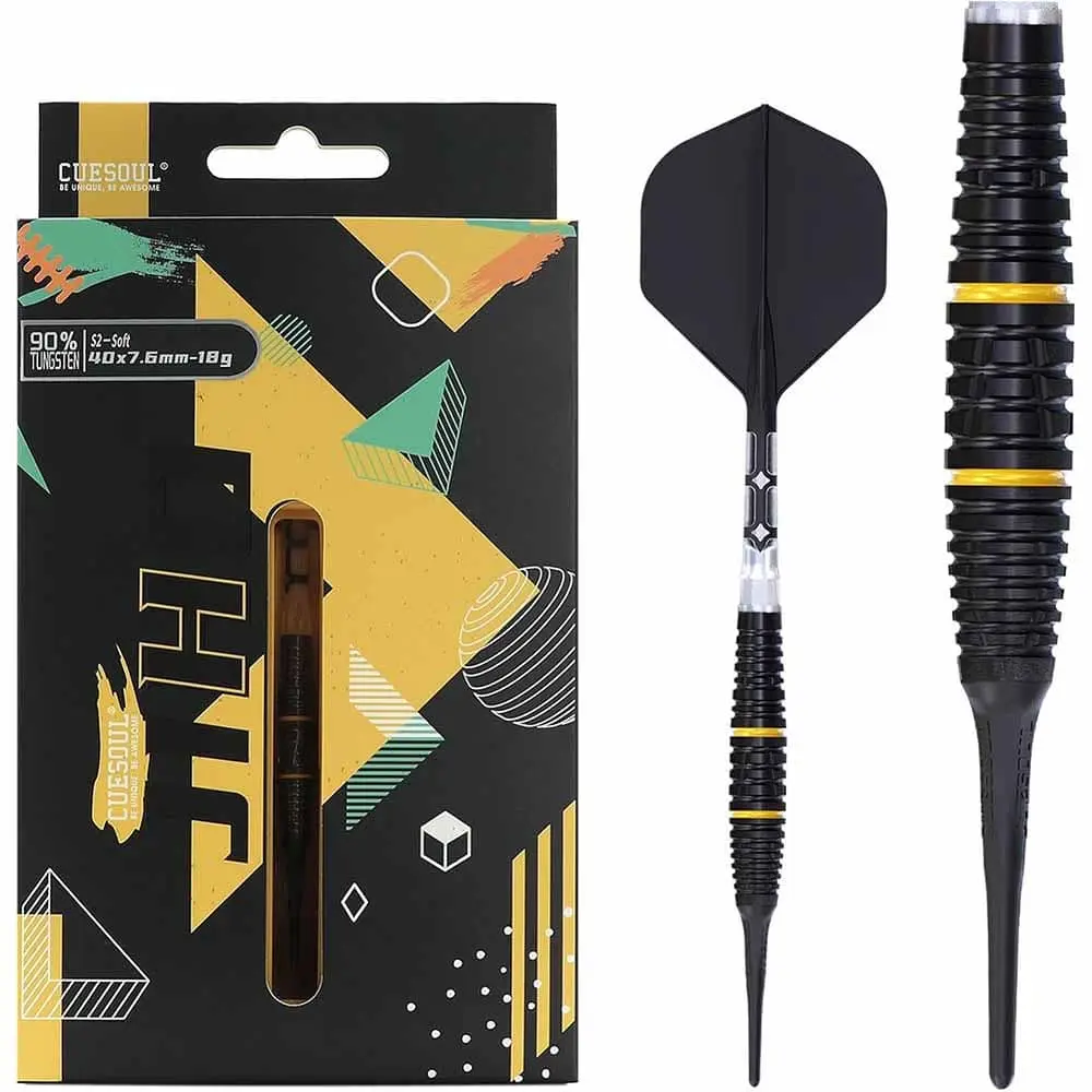 Dardos Cuesoul Jiho S2 Soft tip 19kjhs2 90% Tungsteno 19g Profesionales