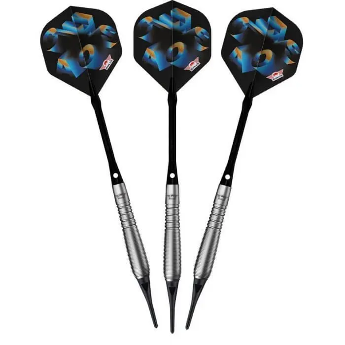 Dardos Bulls Darts Chaos Blue P.Plastico 90% Tungsteno 19g Profesionales vista 2