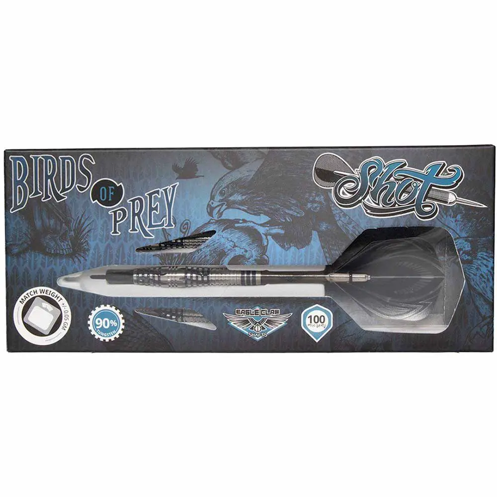 Dardos Shot Darts Birds Of Prey SH-B 90% Tungsteno 19g Profesionales vista 3
