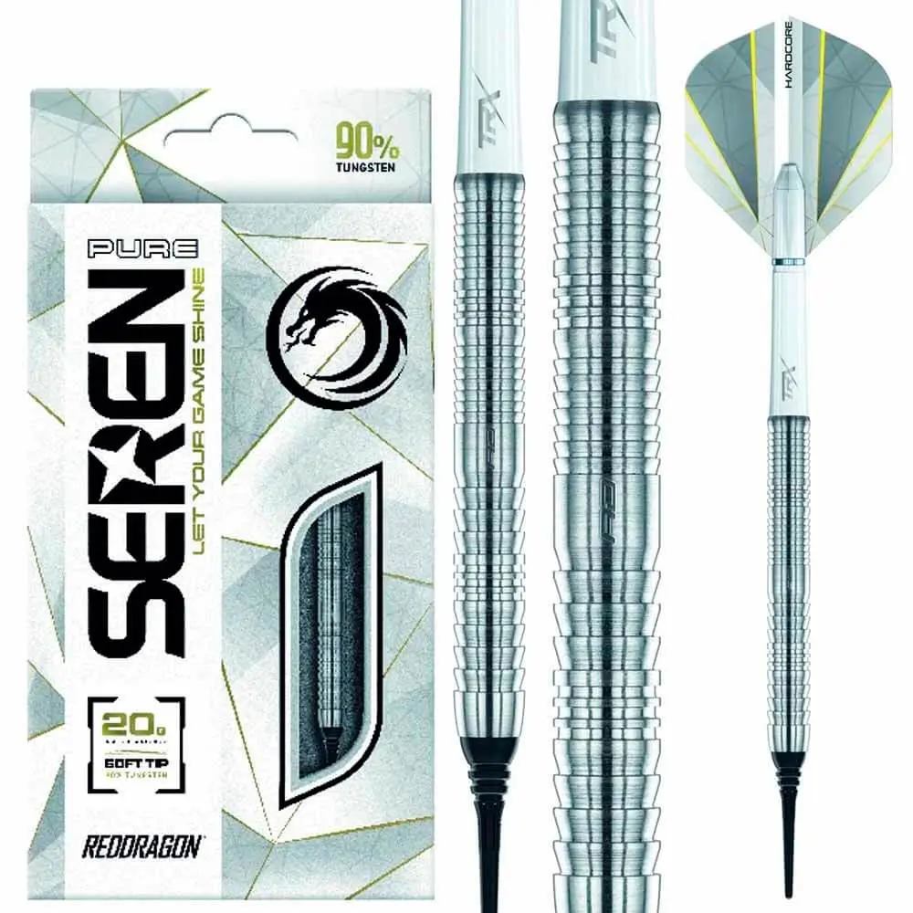 Dardos Red Dragon Seren Pure 1 90% Tungsteno 20g Profesionales vista 5