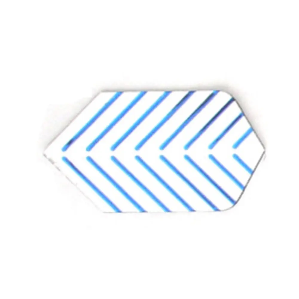 Plumas Amerithon Slim Blanca rayas azules3317 vista 2