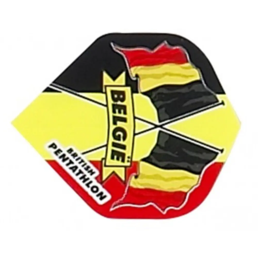 Plumas Pentathlon Standard Bandera Bélgica2408 vista 2