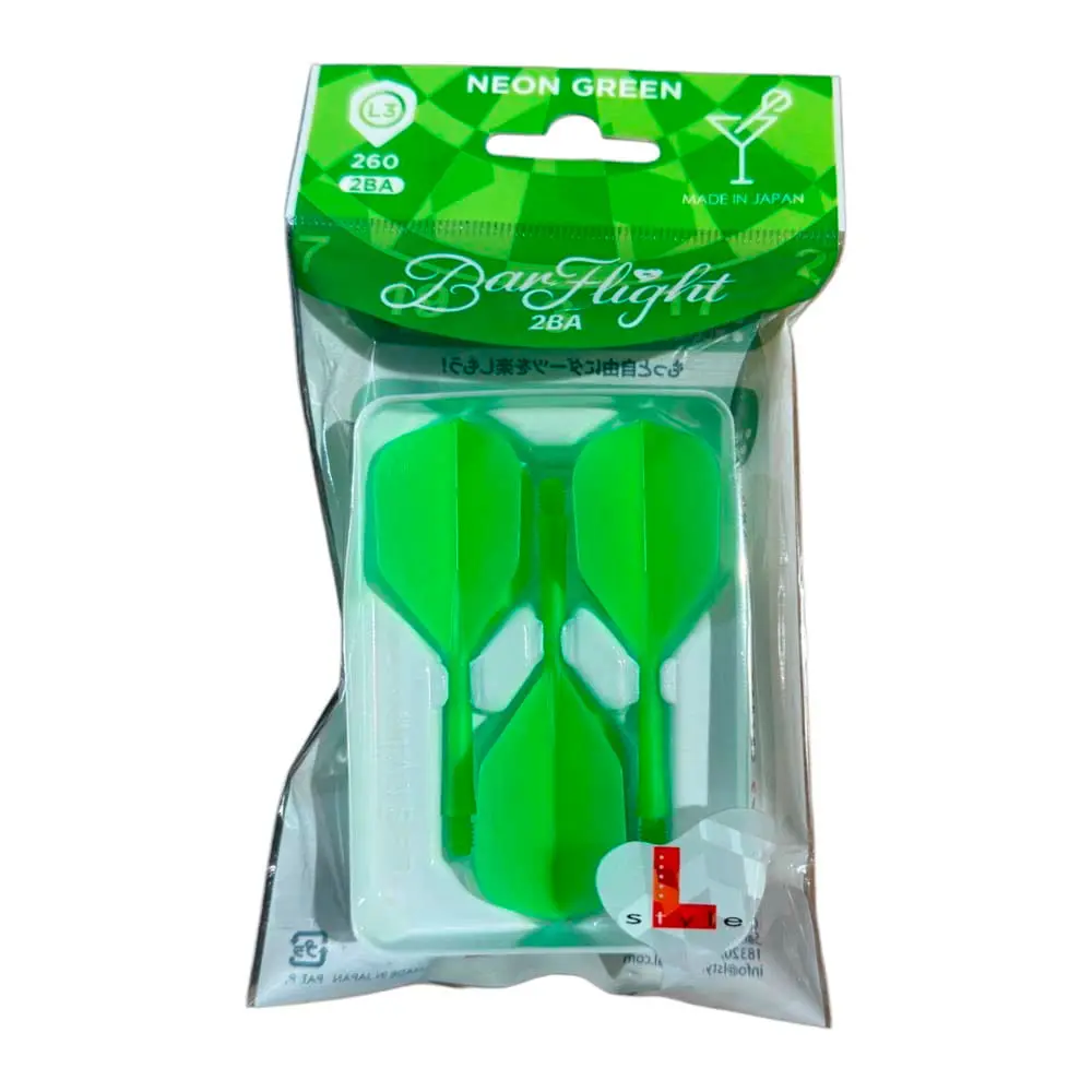 Plumas L-Style BarFlight L3 Shape Verde Neon 2ba vista 2