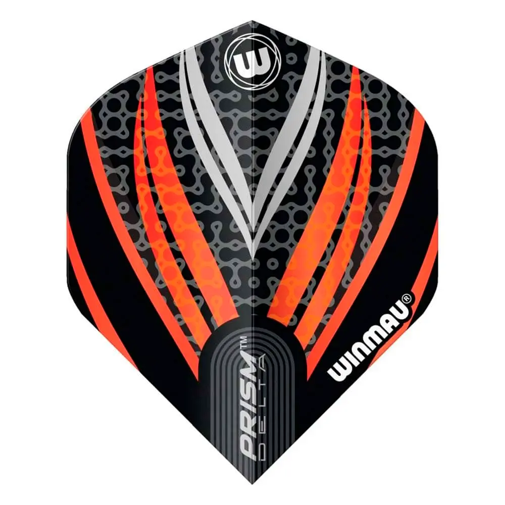 Plumas Winmau Darts Standard Prism Delta Negro Blanco Naranja6915.288