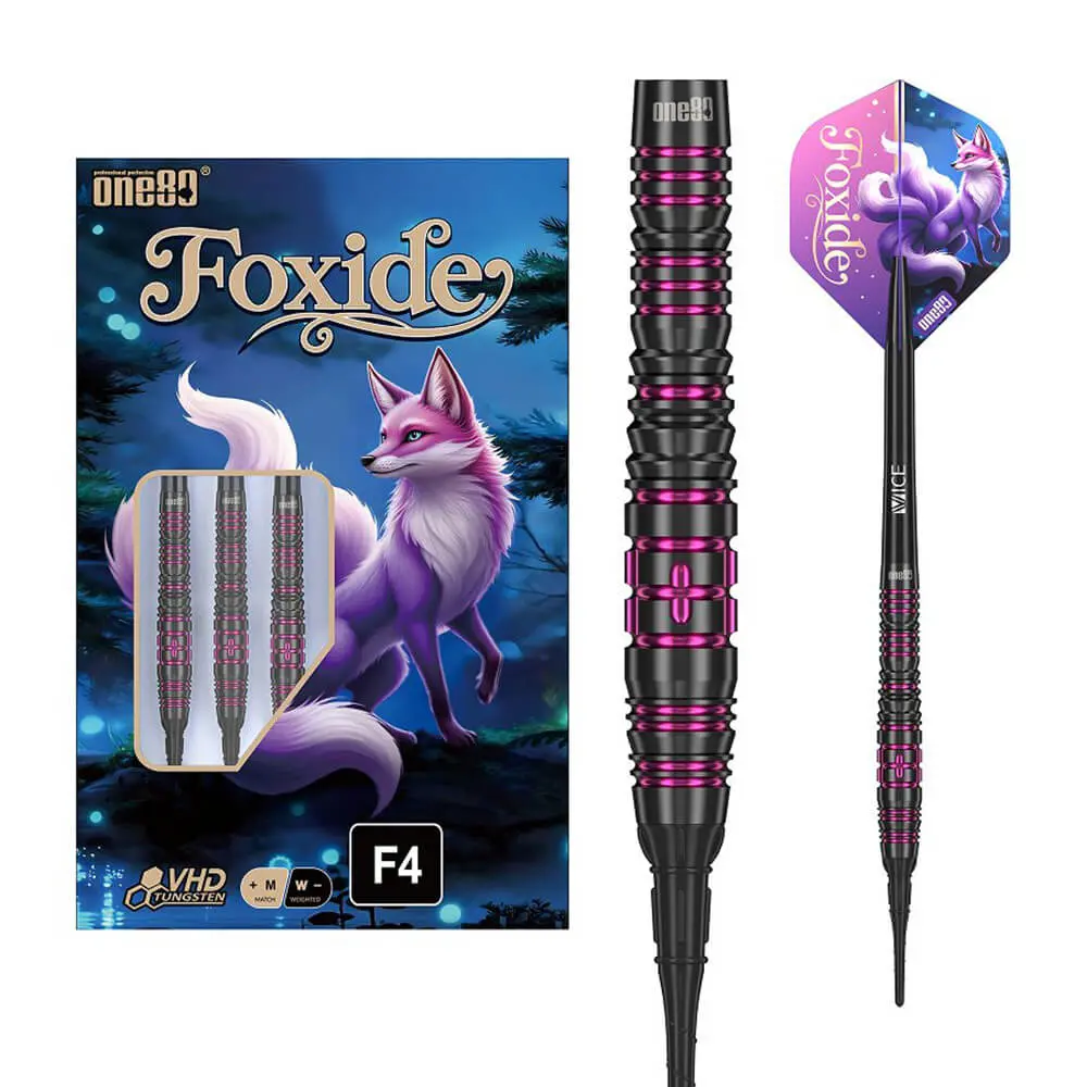 Dardos One80 Foxide F4 Softtip 90% Tungsteno 20g Profesionales vista 6