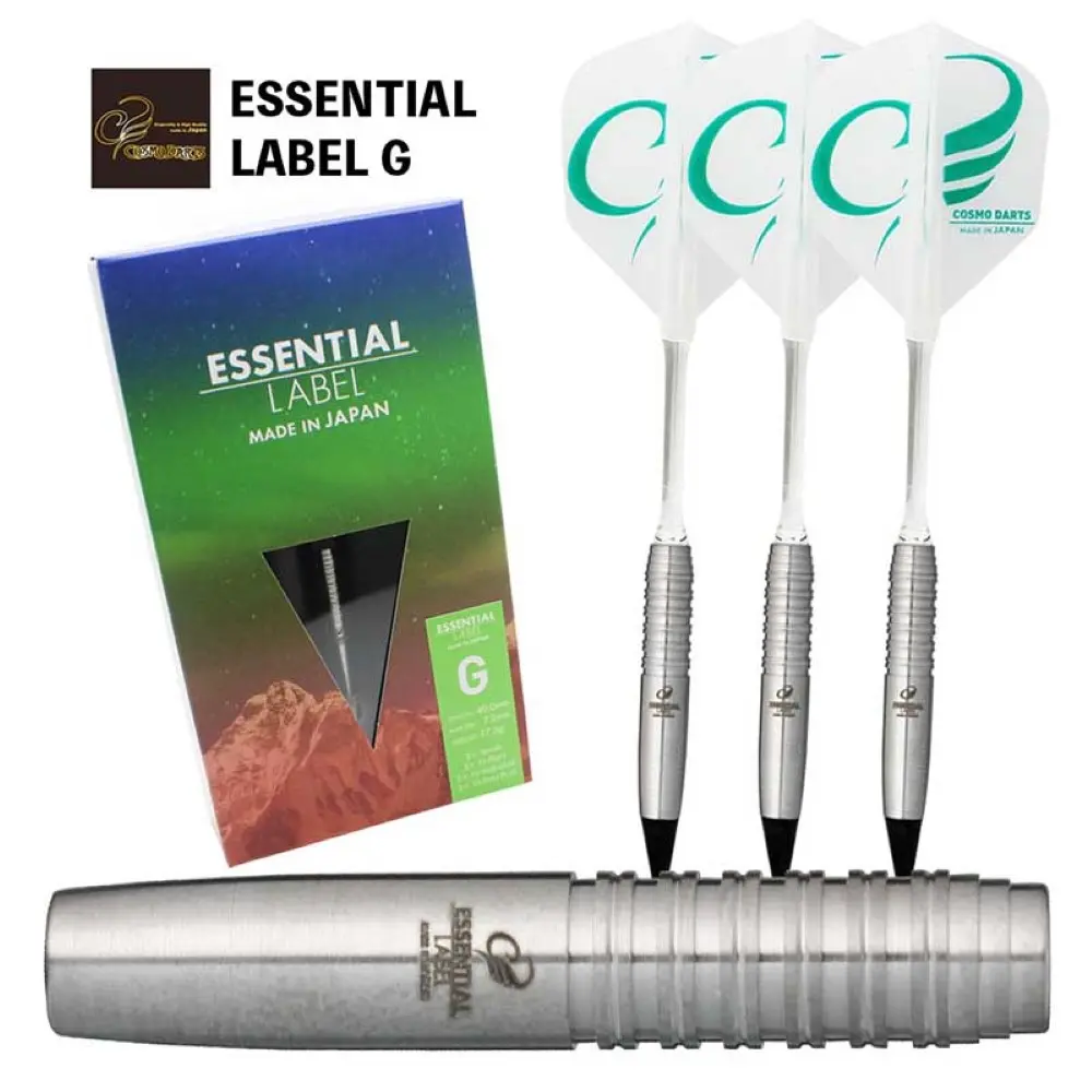 Dardos Cosmo Darts Essential Label G Value Pack 80% Tungsteno 17.5g Alto Rendimiento vista 4