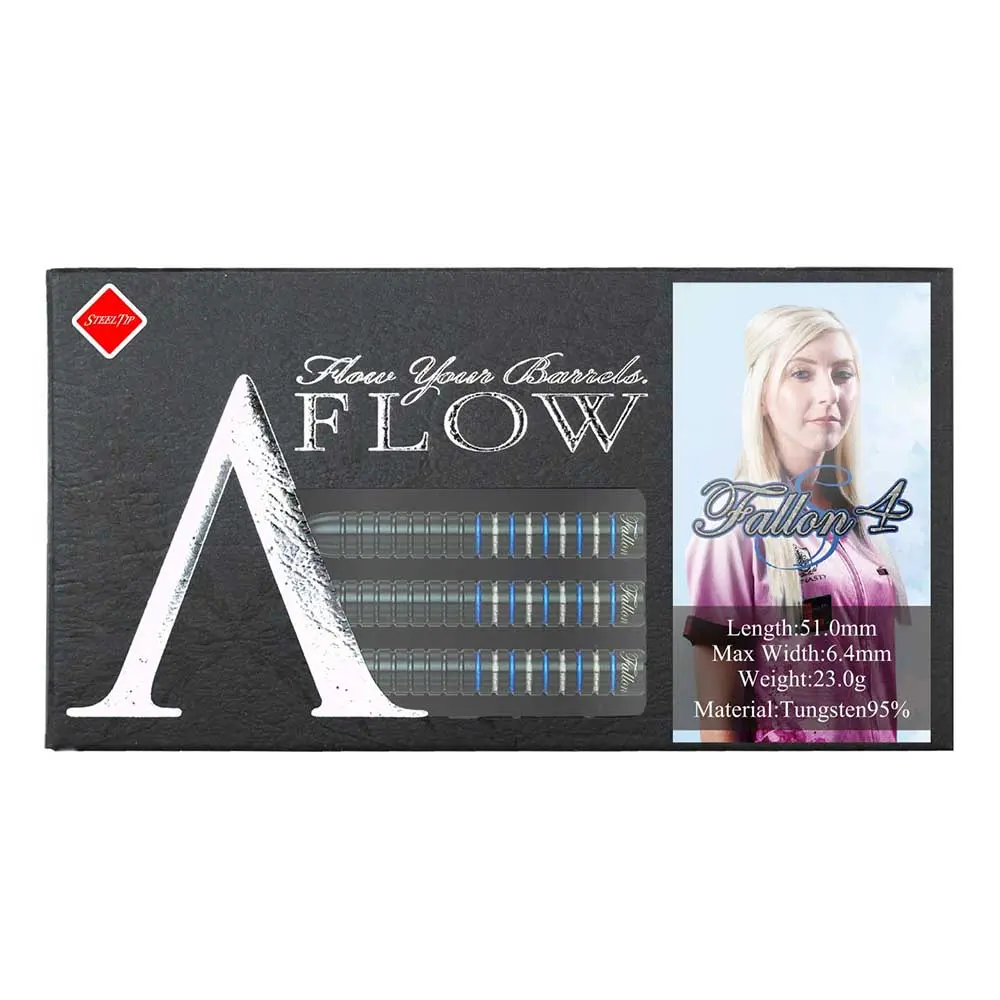 Dardos Dynasty Darts A-Flow Black Line Type X Fallon 4s 95% 23gr vista 3
