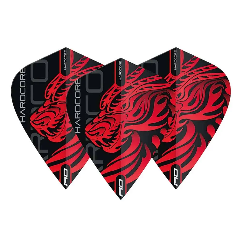 Plumas Flights Red Dragon Jonny Clayton Dragon Hardcore Kite vista 3