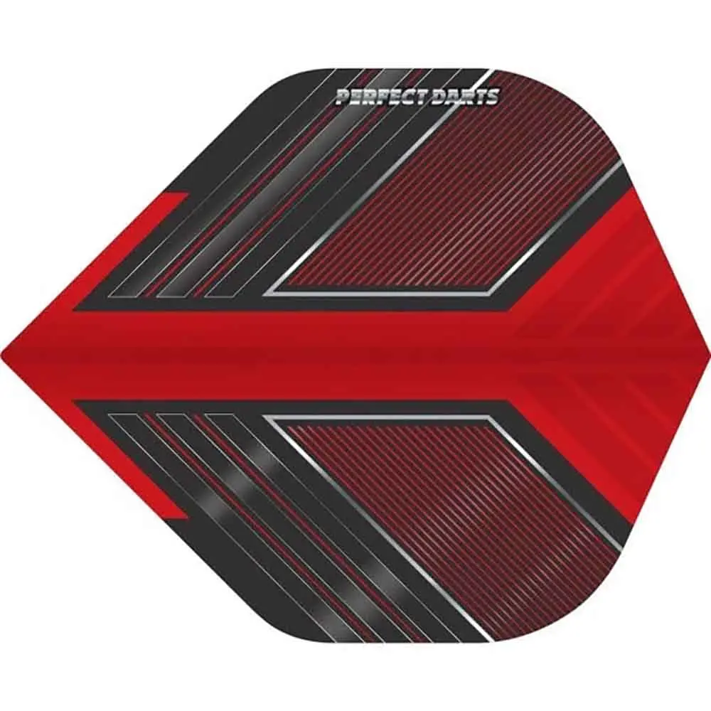 Plumas Perfect Darts Space Raider No2 Std Negra RojaF3246 vista 3