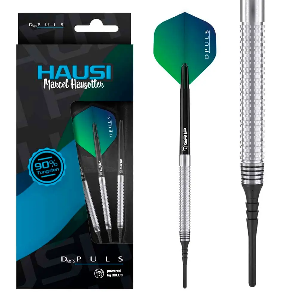 Dardos Bulls DE DPuls Hausi 90% Tungsteno 20g Profesionales vista 3