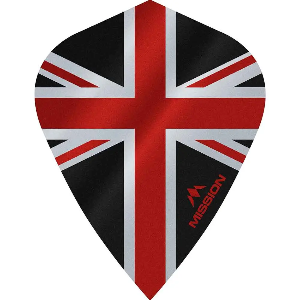 Plumas Mission Darts Kite Alliance Union Jack Negro RojoF3090
