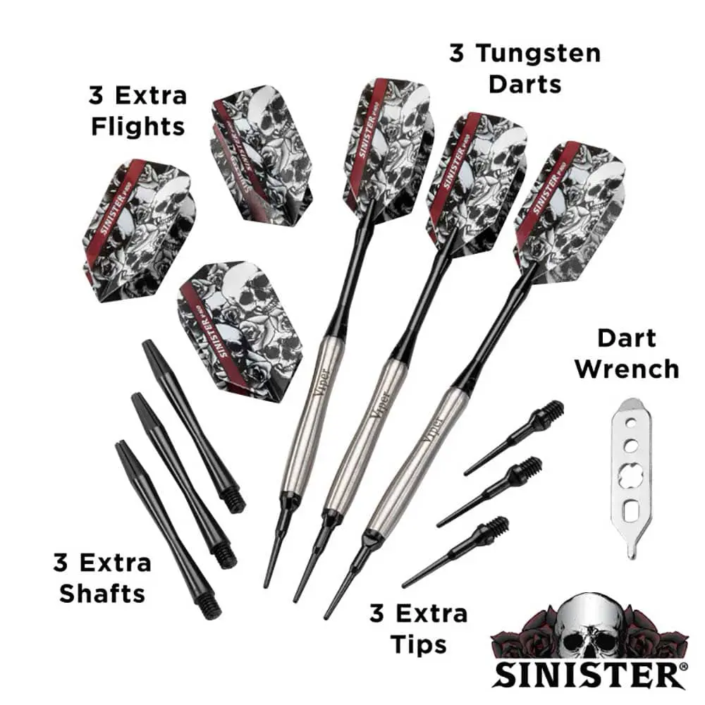 Dardos Viper Darts Sinister 21--18 95% Tungsteno Profesionales vista 2