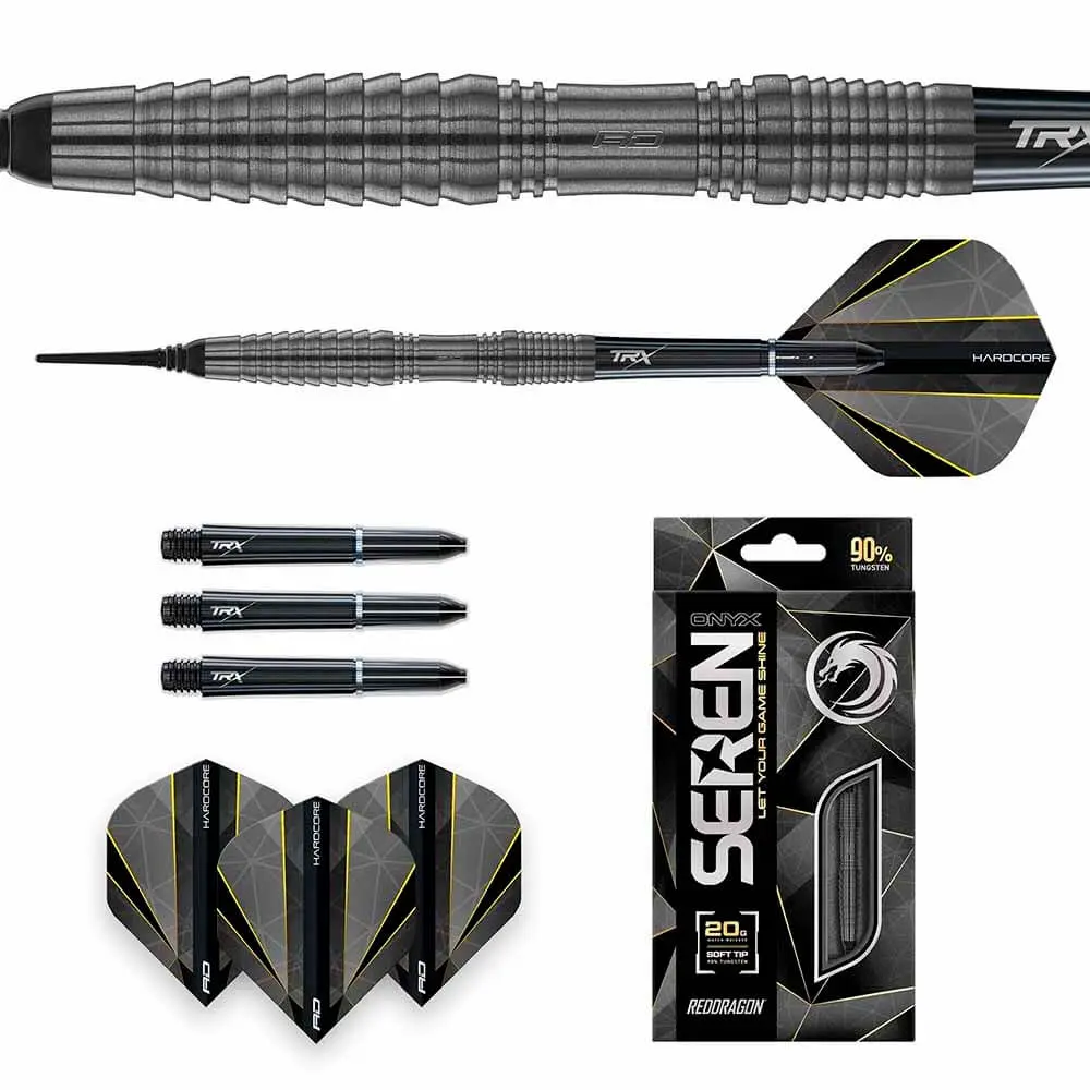 Dardos Red Dragon Seren Onyx 3 90% Tungsteno 20g Profesionales vista 5