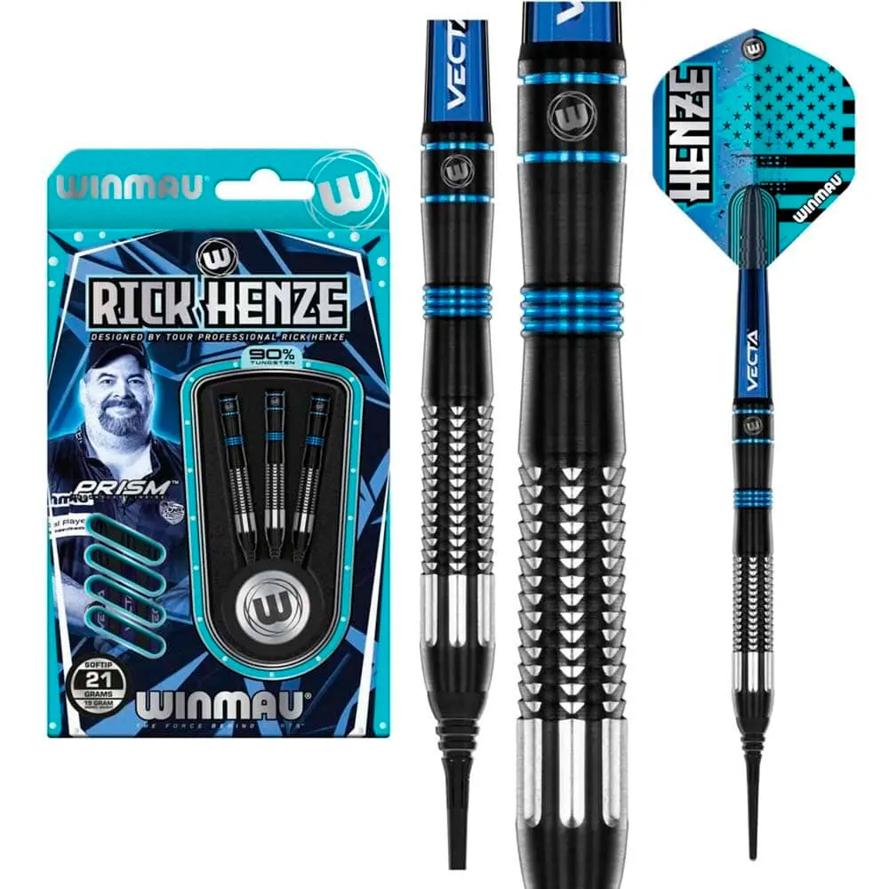 Dardos Winmau Rick Henze 21 90% Tungsteno 21g Profesionales vista 6