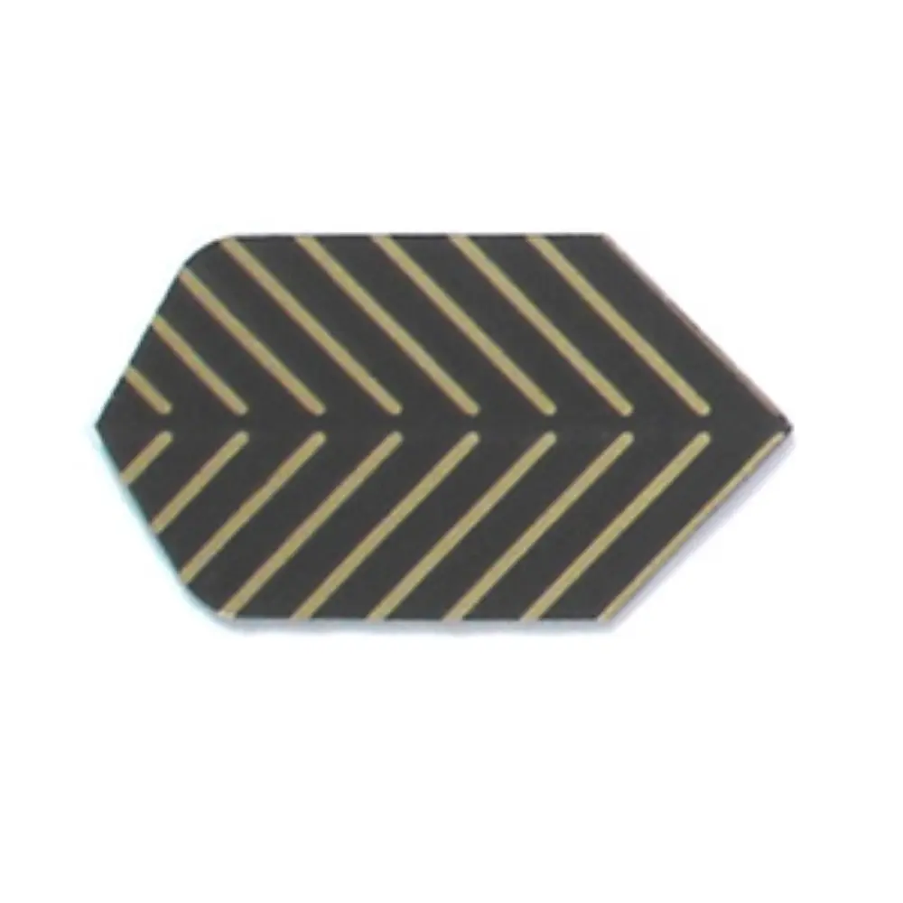 Plumas Amerithon Slim negra rayas doradas3261 vista 3