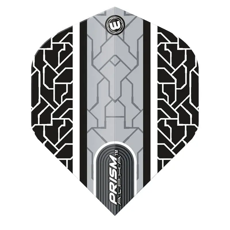 Plumas Winmau Darts Standard Prism Alpha Black White6915.704