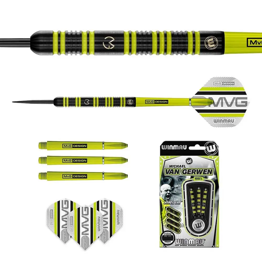 Dardos Winmau Michael Van Gerwen Pro Series MvG 85% 25g.25 vista 3