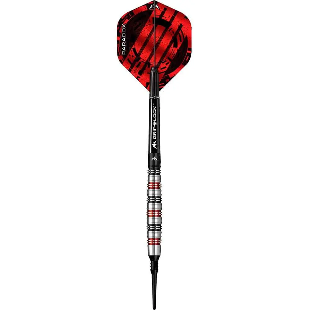 Dardos Mission Paradox M2 Curved Nego Rojo 90% Tungsteno 19g Profesionales vista 2